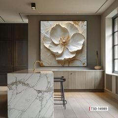 TRANH TREO TƯỜNG - TRANH TREO PHÒNG BẾP, PHÒNG ĂN - TRANH HOA 3D - TRANH TRANG TRÍ | MÃ T3D-14989