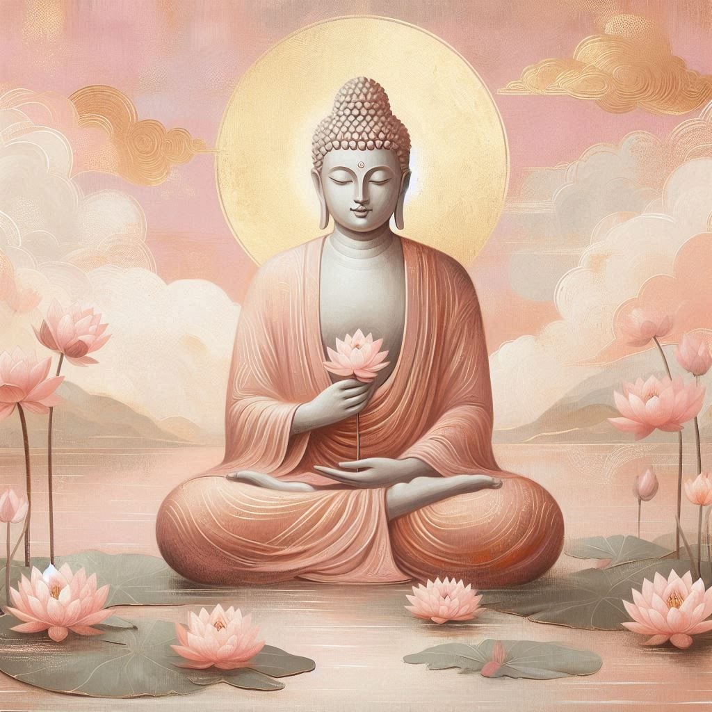 TRANH TREO PHÒNG THỜ - TRANH PHẬT GIÁO - TRANH PHẬT- TRANH TRANG TRÍ - KIỂU TRANH VUÔNG | MÃ T3D-15000