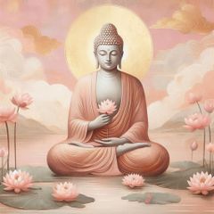 TRANH TREO PHÒNG THỜ - TRANH PHẬT GIÁO - TRANH PHẬT- TRANH TRANG TRÍ - KIỂU TRANH VUÔNG | MÃ T3D-15000