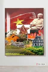 TRANH TREO TƯỜNG PHÒNG KHÁCH, VĂN PHÒNG - TRANH TREO NHÂN VẬT NỔI TIẾNG - KIỂU TRANH DỌC  | MÃ T3D-15024
