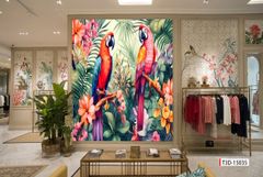 TRANH DÁN TƯỜNG 3D -MORANDI - NỀN 3D - SHOP TRỜI TRANG - LIVE STREAM - KHỔ LỚN - MÃ: T3D-15035