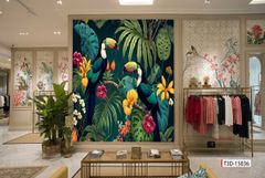 TRANH DÁN TƯỜNG 3D -MORANDI - NỀN 3D - SHOP TRỜI TRANG - LIVE STREAM - KHỔ LỚN - MÃ: T3D-15036