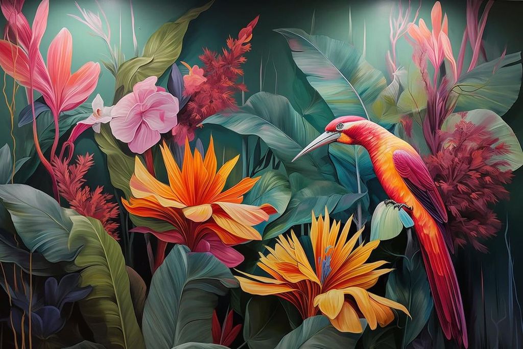 TRANH DÁN TƯỜNG 3D -MORANDI - NỀN 3D - SHOP TRỜI TRANG - LIVE STREAM - KHỔ LỚN - MÃ: T3D-15038