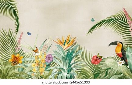 TRANH DÁN TƯỜNG 3D -MORANDI - NỀN 3D - SHOP TRỜI TRANG - LIVE STREAM - KHỔ LỚN - MÃ: T3D-15039