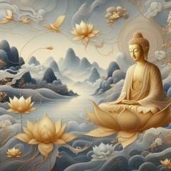 TRANH TREO PHÒNG THỜ - TRANH PHẬT GIÁO - TRANH PHẬT- TRANH TRANG TRÍ - KIỂU TRANH VUÔNG | MÃ T3D-15040