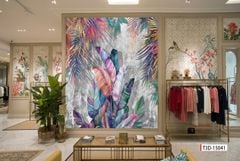 TRANH DÁN TƯỜNG 3D -MORANDI - NỀN 3D - SHOP TRỜI TRANG - LIVE STREAM - KHỔ LỚN - MÃ: T3D-15041