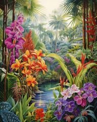 TRANH DÁN TƯỜNG 3D -MORANDI - NỀN 3D - SHOP TRỜI TRANG - LIVE STREAM - KHỔ LỚN - MÃ: T3D-15041