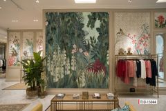 TRANH DÁN TƯỜNG 3D -MORANDI - NỀN 3D - SHOP TRỜI TRANG - LIVE STREAM - KHỔ LỚN - MÃ: T3D-15044