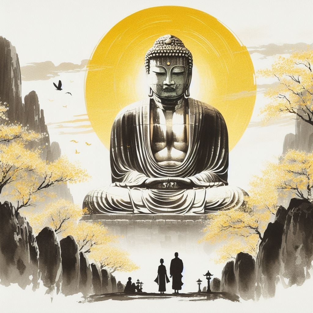 TRANH TREO PHÒNG THỜ - TRANH PHẬT GIÁO - TRANH PHẬT- TRANH TRANG TRÍ - KIỂU TRANH VUÔNG | MÃ T3D-15060