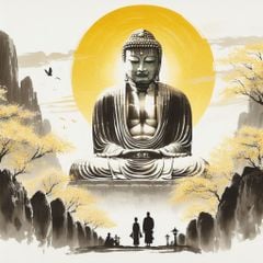 TRANH TREO PHÒNG THỜ - TRANH PHẬT GIÁO - TRANH PHẬT- TRANH TRANG TRÍ - KIỂU TRANH VUÔNG | MÃ T3D-15060