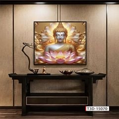 TRANH TREO PHÒNG THỜ - TRANH PHẬT GIÁO - TRANH PHẬT- TRANH TRANG TRÍ - KIỂU TRANH VUÔNG | MÃ T3D-15070