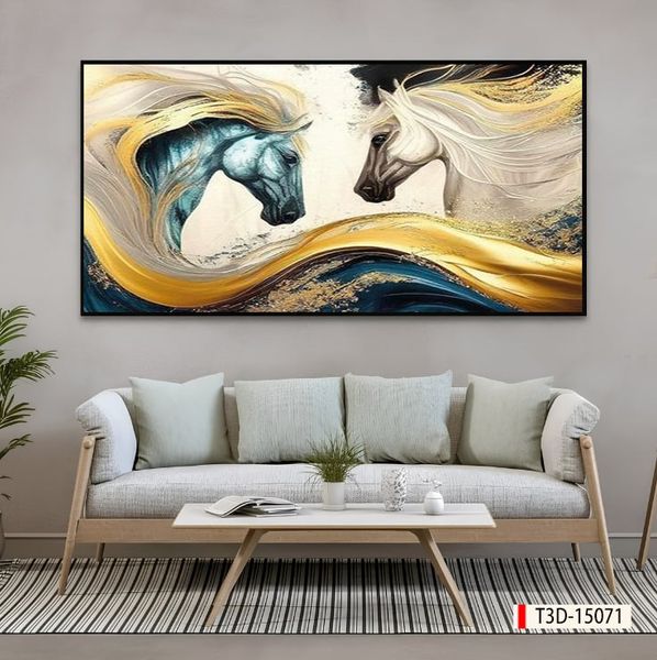 TRANH TREO TƯỜNG - TRANG TRÍ PHÒNG KHÁCH - CHỦ ĐỀ MÃ ĐÁO THÀNH CÔNG - MÃ T3D-15071