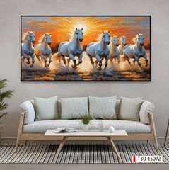 TRANH TREO TƯỜNG - TRANG TRÍ PHÒNG KHÁCH - CHỦ ĐỀ MÃ ĐÁO THÀNH CÔNG - MÃ T3D-15072