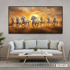 TRANH TREO TƯỜNG - TRANG TRÍ PHÒNG KHÁCH - CHỦ ĐỀ MÃ ĐÁO THÀNH CÔNG - MÃ T3D-15077