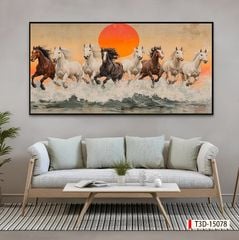 TRANH TREO TƯỜNG - TRANG TRÍ PHÒNG KHÁCH - CHỦ ĐỀ MÃ ĐÁO THÀNH CÔNG - MÃ T3D-15078