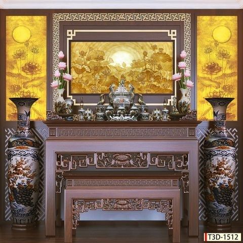 TRANH TREO TƯỜNG - TRANG TRÍ PHÒNG THỜ - CHỦ ĐỀ TRANH TRÚC CHỈ ĐƠN NGANG - KHỔ LỚN