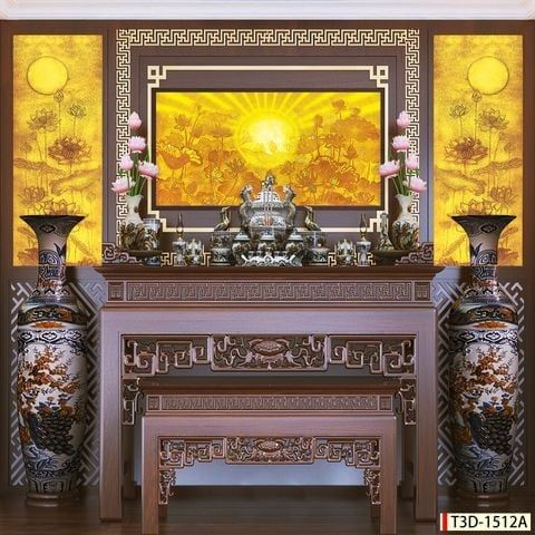 TRANH TREO TƯỜNG - TRANG TRÍ PHÒNG THỜ - CHỦ ĐỀ TRANH TRÚC CHỈ ĐƠN NGANG - KHỔ LỚN