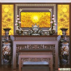 TRANH TREO TƯỜNG - TRANG TRÍ PHÒNG THỜ - CHỦ ĐỀ TRANH TRÚC CHỈ ĐƠN NGANG - KHỔ LỚN
