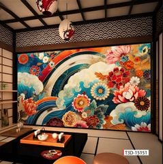 TRANH DÁN TƯỜNG 3D -TRANH NHÀ HÀNG, KHÁCH SẠN - TRANH DÁN QUÁN ĂN | MÃ: T3D-15151