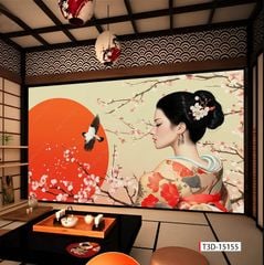 TRANH DÁN TƯỜNG 3D -TRANH NHÀ HÀNG, KHÁCH SẠN - TRANH DÁN QUÁN ĂN | MÃ: T3D-15155