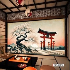 TRANH DÁN TƯỜNG 3D -TRANH NHÀ HÀNG, KHÁCH SẠN - TRANH DÁN QUÁN ĂN | MÃ: T3D-15157