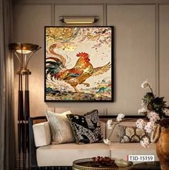 TRANH TREO HÀNH LANG LỐI ĐI - TRANH INDOCHINE - KIỂU TRANH DỌC | MÃ T3D-15159