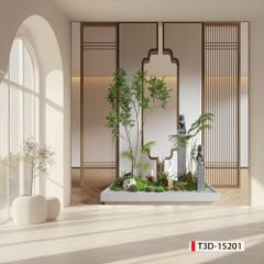 TRANH VẢI DÁN TƯỜNG PHÒNG KHÁCH - TRANH DÁN TƯỜNG - TRANH DÁN 3D-  TRANH VẢI TIỂU CẢNH - TRANH TRANG TRÍ | MÃ: T3D-15201
