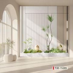 TRANH VẢI DÁN TƯỜNG PHÒNG KHÁCH - TRANH DÁN TƯỜNG - TRANH DÁN 3D-  TRANH VẢI TIỂU CẢNH - TRANH TRANG TRÍ | MÃ T3D-15205