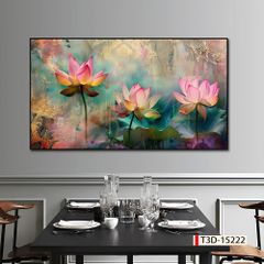 TRANH TREO PHÒNG ĂN, CAFE, NHÀ HÀNG - TRANH TRANG TRÍ - KIỂU TRANH LIỀN KHỔ | MÃ: T3D-15222