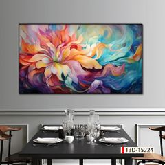 TRANH TREO PHÒNG ĂN, CAFE, NHÀ HÀNG - TRANH TRANG TRÍ - KIỂU TRANH LIỀN KHỔ | MÃ: T3D-15224