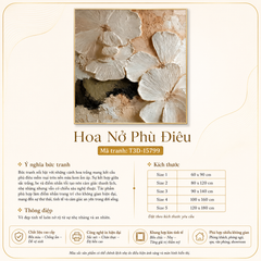 TRANH TREO HÀNH LANG LỐI ĐI - TRANH TREO HOA - KIỂU TRANH DỌC | MÃ T3D-15799