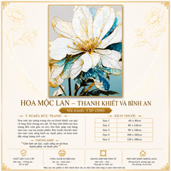 TRANH TREO HÀNH LANG LỐI ĐI - TRANH TREO HOA - KIỂU TRANH DỌC | MÃ T3D-15196