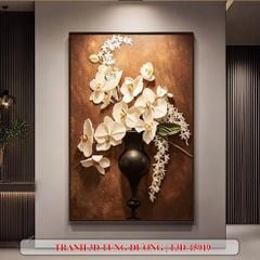 TRANH TREO HÀNH LANG LỐI ĐI - TRANH TREO HOA - KIỂU TRANH DỌC | MÃ T3D-15919