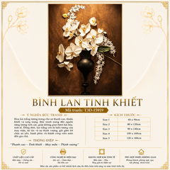 TRANH TREO HÀNH LANG LỐI ĐI - TRANH TREO HOA - KIỂU TRANH DỌC | MÃ T3D-15919