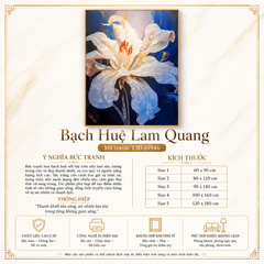 TRANH TREO HÀNH LANG LỐI ĐI - TRANH TREO HOA - KIỂU TRANH DỌC | MÃ T3D-15945