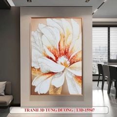 TRANH TREO HÀNH LANG LỐI ĐI - TRANH TREO HOA - KIỂU TRANH DỌC | MÃ T3D-15947