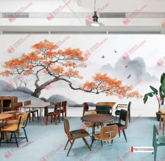 TRANH DÁN TƯỜNG 3D -TRANH NHÀ HÀNG, KHÁCH SẠN - TRANH DÁN QUÁN ĂN  | MÃ TRANH T3D-1713255026