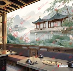 TRANH DÁN TƯỜNG 3D -TRANH NHÀ HÀNG, KHÁCH SẠN - TRANH DÁN QUÁN ĂN  | MÃ TRANH T3D-1713291834