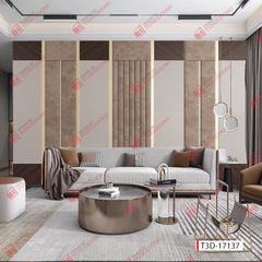 TRANH VẢI DÁN TƯỜNG PHÒNG KHÁCH - TRANH VẢI 3D - TRANH TRANG TRÍ - TRANH DÁN TƯỜNG | MÃ T3D-17137lg