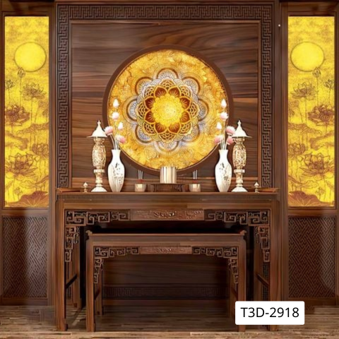 TRANH TREO TƯỜNG - TRANG TRÍ PHÒNG THỜ - CHỦ ĐỀ TRANH TRÚC CHỈ TRÒN