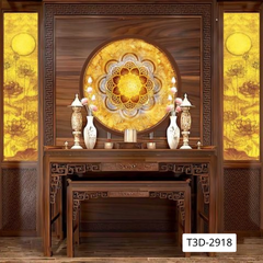 TRANH TREO TƯỜNG - TRANG TRÍ PHÒNG THỜ - CHỦ ĐỀ TRANH TRÚC CHỈ TRÒN