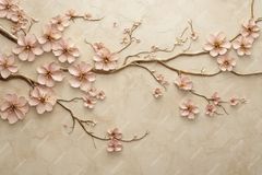 TRANH TREO PHÒNG KHÁCH - TRANH TRANG TRÍ - TRANH TREO TƯỜNG HOA 3D - KIỂU TRANH NGANG | MÃ T3D-337423649