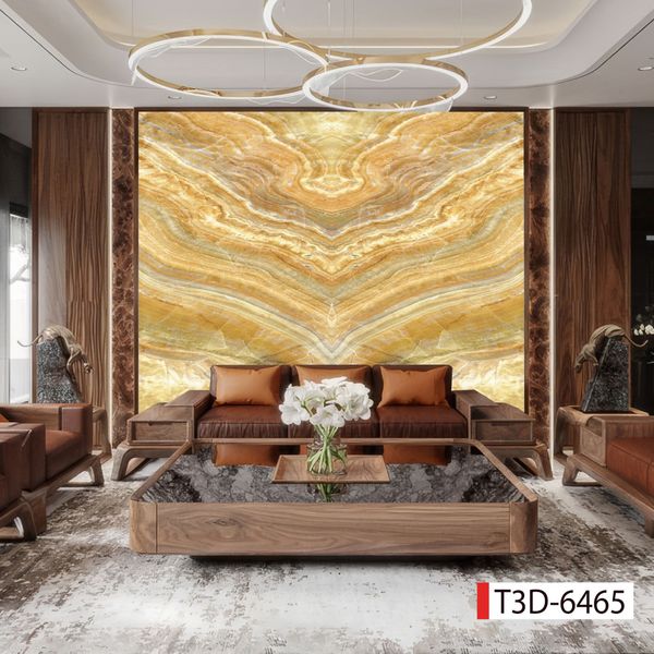 1090 - TẤM ỐP TƯỜNG PVC - VÁCH TRANG TRÍ - TẤM ỐP TRANG TRÍ PHÒNG KHÁCH, VÁCH TIVI - TẤM ỐP VÂN ĐÁ ĐỐI XỨNG | MÃ T3D-6465