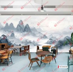 TRANH DÁN TƯỜNG 3D -TRANH NHÀ HÀNG, KHÁCH SẠN - TRANH DÁN QUÁN ĂN  | MÃ TRANH T3D-834602490