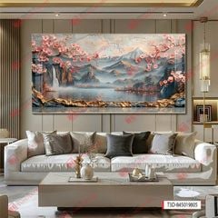 TRANH TREO PHÒNG KHÁCH - TRANH TRANG TRÍ - TRANH TREO TƯỜNG PHONG CẢNH THIÊN NHIÊN - KIỂU TRANH NGANG | MÃ T3D-845019805