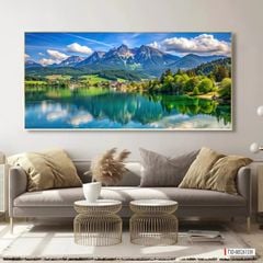 TRANH TREO PHÒNG KHÁCH - TRANH TRANG TRÍ - TRANH TREO TƯỜNG PHONG CẢNH THIÊN NHIÊN - KIỂU TRANH NGANG | MÃ T3D-885261339