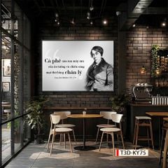 TRANH TREO PHÒNG ĂN, CAFE, NHÀ HÀNG - TRANH TRANG TRÍ - KIỂU TRANH LIỀN KHỔ | MÃ T3D-KY75