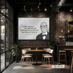 TRANH TREO PHÒNG ĂN, CAFE, NHÀ HÀNG - TRANH TRANG TRÍ - KIỂU TRANH LIỀN KHỔ | MÃ T3D-KY93
