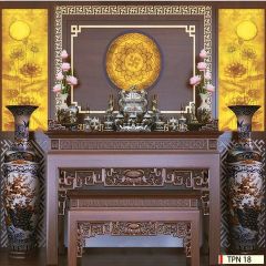 TRANH TREO TƯỜNG - TRANG TRÍ PHÒNG THỜ - CHỦ ĐỀ TRANH TRÚC CHỈ TRÒN