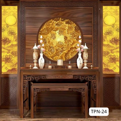 TRANH TREO TƯỜNG - TRANG TRÍ PHÒNG THỜ - CHỦ ĐỀ TRANH TRÚC CHỈ TRÒN